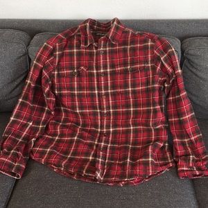 Button down plaid shirt